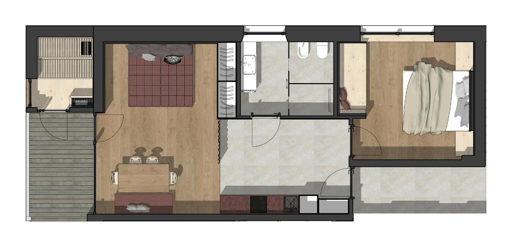 Appartements Zi Ranna Santa Maddalena in Casies Habitación foto